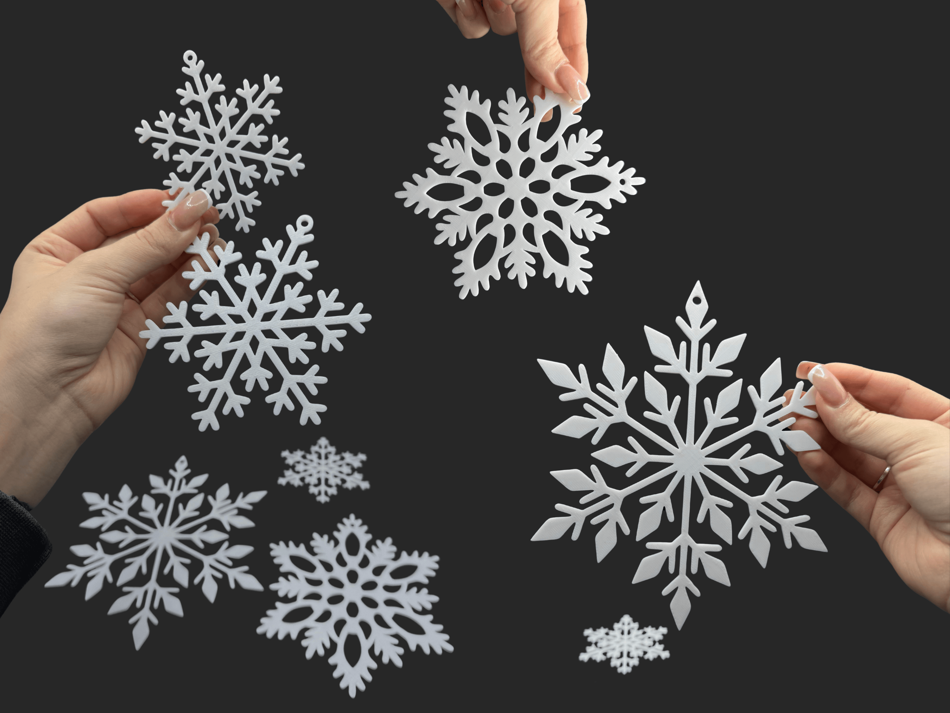 Śnieżynki z Krainy Ciszy zestaw 5 sztuk